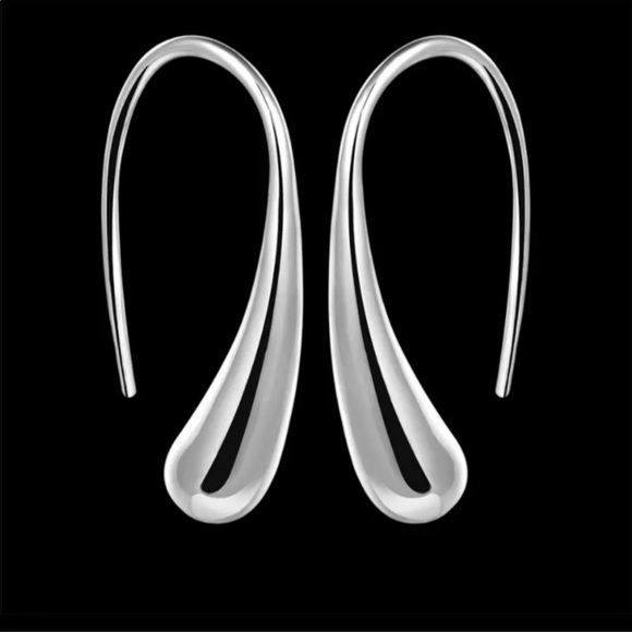 Jewelry - New Sterling Silver Hook Drop Earrings